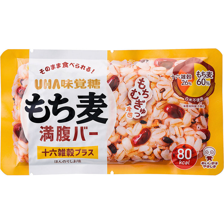 UHA味觉糖 大麦饱腹能量棒 十六杂粮微盐味 1 份