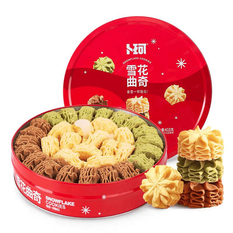 卜珂零点雪花曲奇网红礼盒装410g*1 410 克