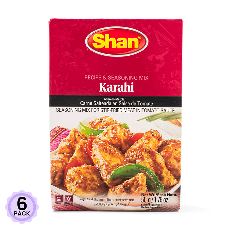 Shan 番茄酱炸鸡调味料 1.76 盎司*6 包