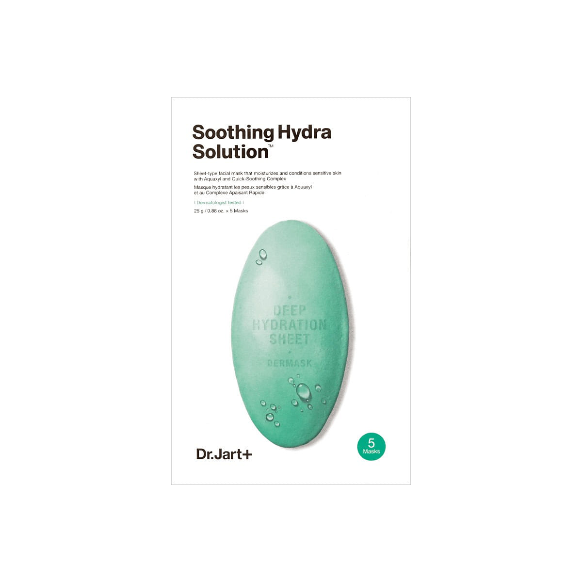 DR.JART+ Green Pill Hydrating Soothing Mask,5sheet 1 box