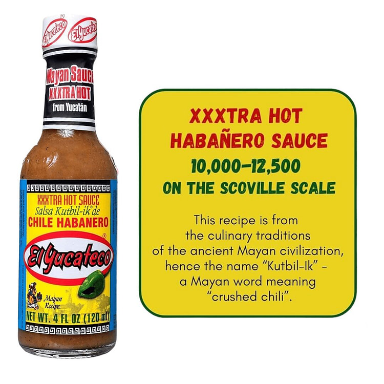 El Yucateco 辣酱 4 液盎司 XXXT 1 份