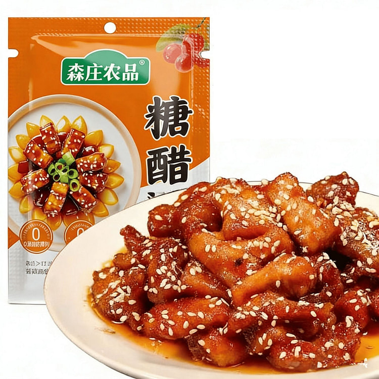 森庄农品糖醋汁糖醋鱼糖醋排骨糖醋里脊调味料酱汁酱料 60 克