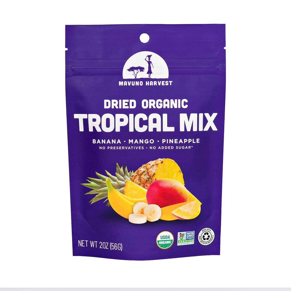 Organic Dried Tropical Mix | 2 oz (6 bags) 1 phần