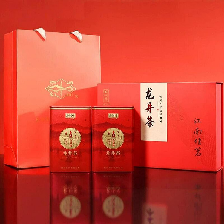 西湖牌正宗雨前醇香龙井茶100g
