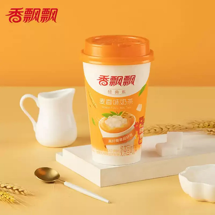 Xiang Piao Piao Milk Tea, Wheat Flavor, 80g*3 Cups 240 g
