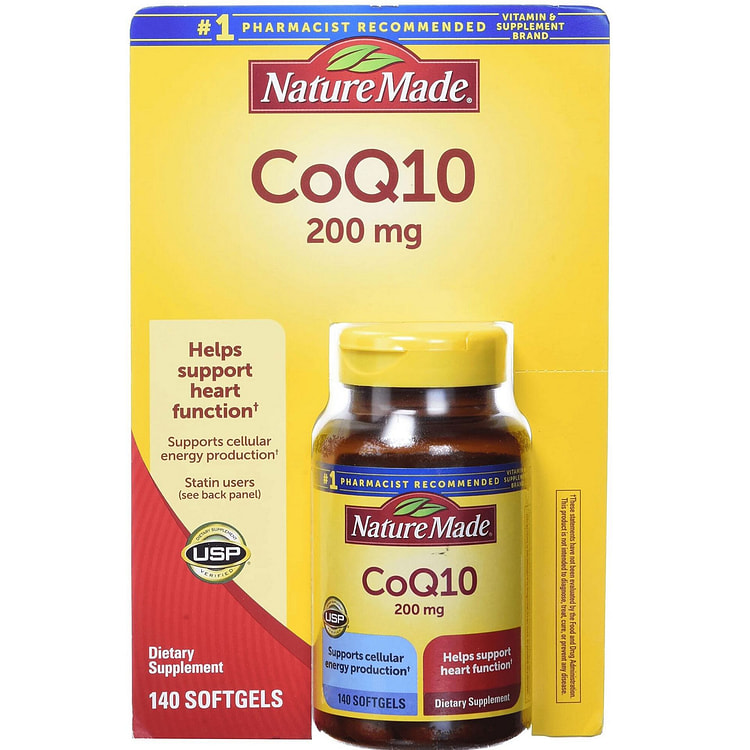Nature Made CoQ10 200mg 140 Softgels 1 bottle