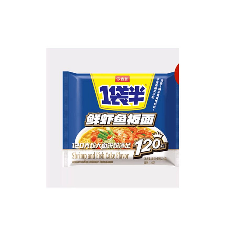 今麦郎   鲜虾鱼板面    120*1袋 120 克