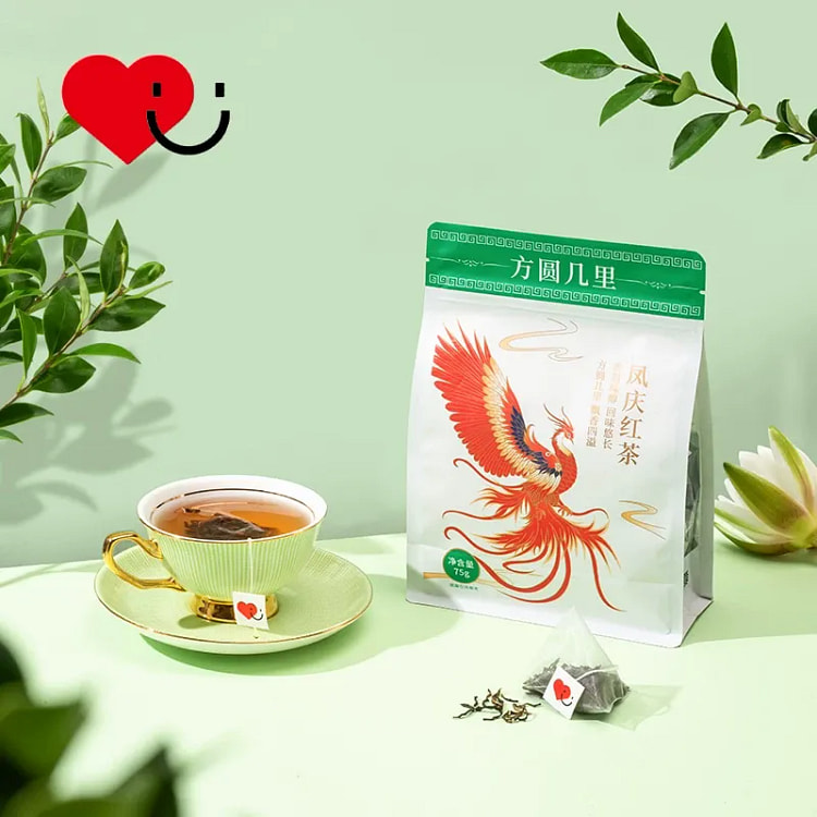 One paper flower about 75g of Fengqing black tea 75 g