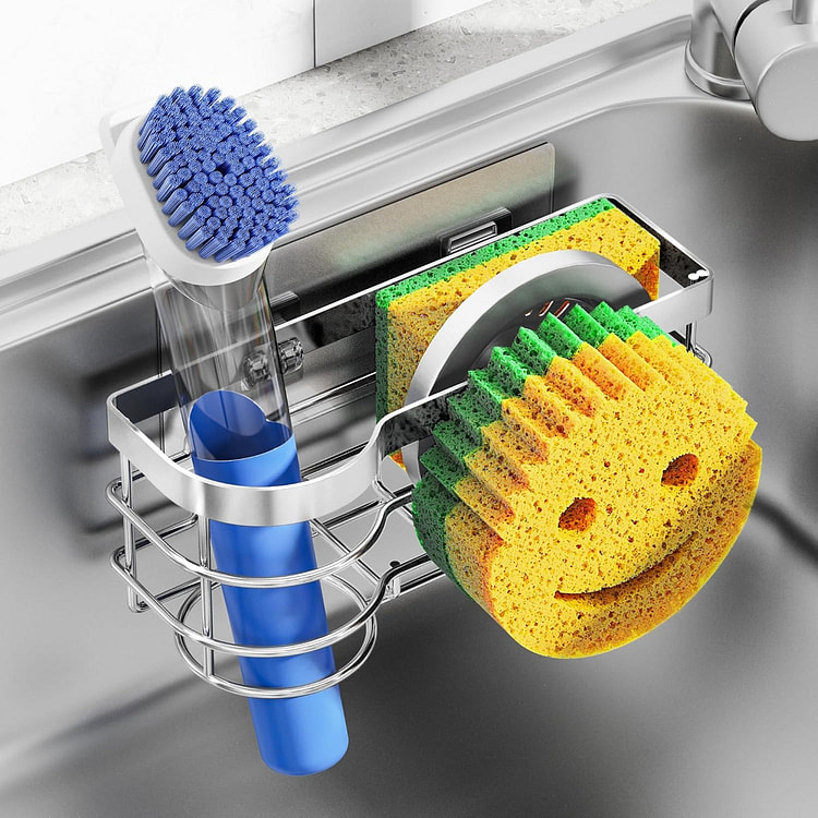 Smiley Sponge Holder for Kitchen Sink Caddy 1 each