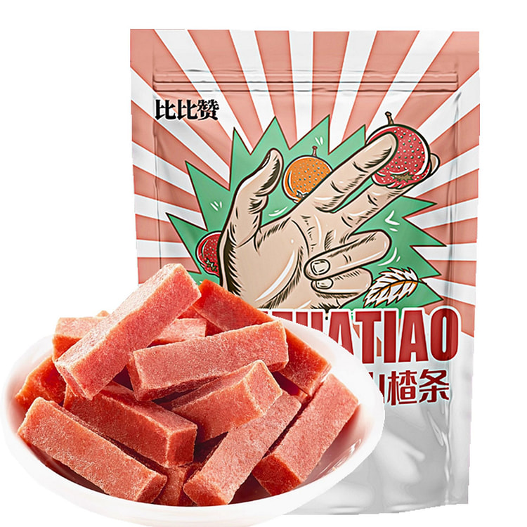 比比赞 山楂条酸甜鲜果蜜饯开胃孕妇网红推荐怀旧零食