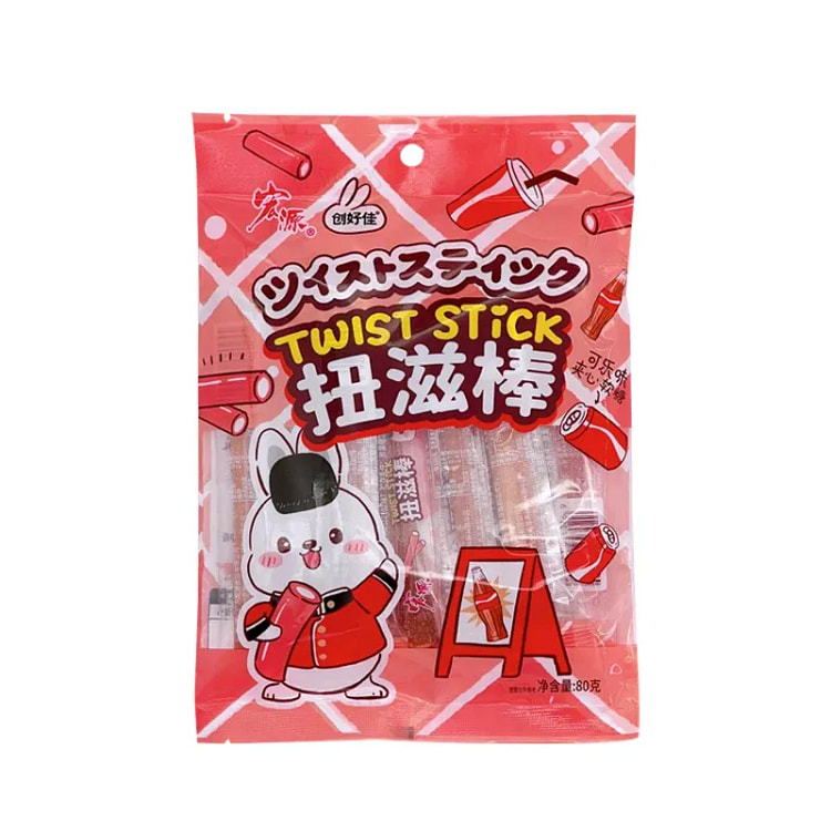 Hongyuan Twist Stick Cola Flavor 80g 80 g