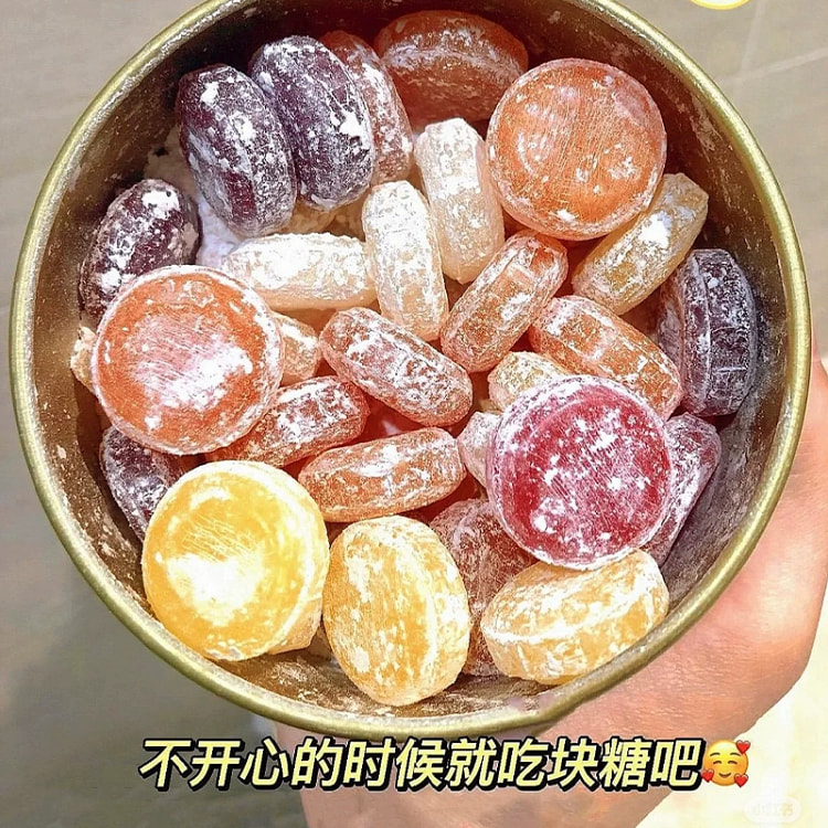 Tin box fruit candy 200g *1 box