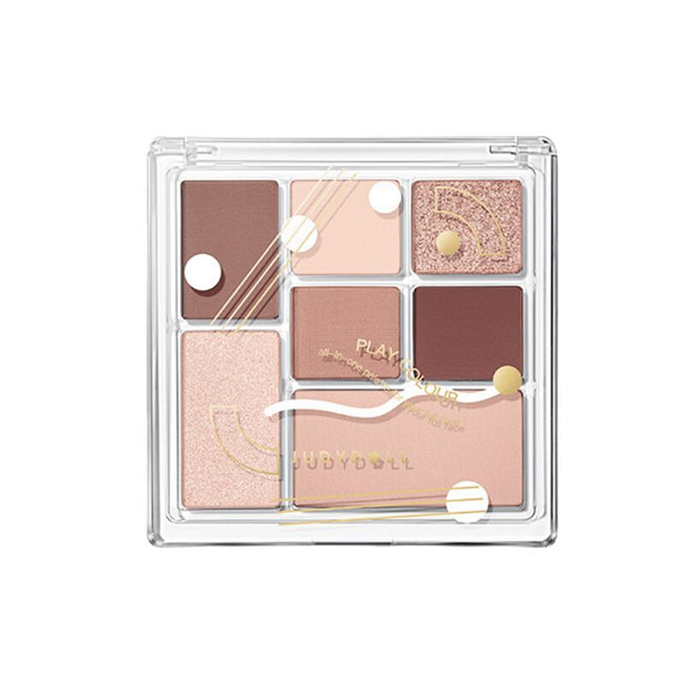 橘朵玩趣七色眼影盘淡妆珠光卧蚕 #17甜熏玫瑰盘 1 份