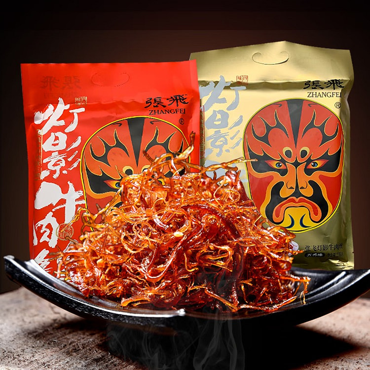 张飞 牛肉灯影牛肉丝238g可选四川特产牛肉成都零食小吃伴手礼 张飞238g灯影:香辣 238g
