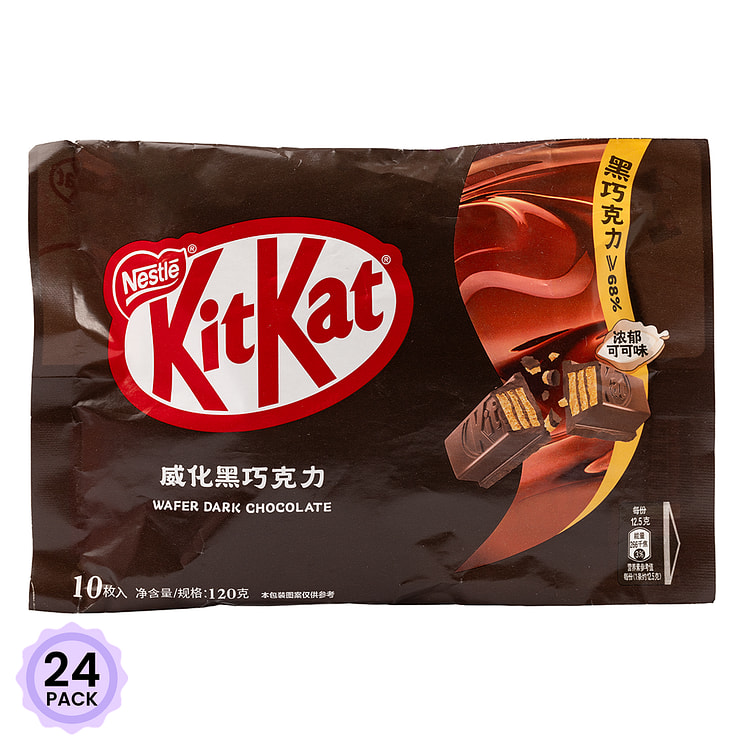 雀巢 奇巧威化 黑巧克力纸袋装 120 克*24 包