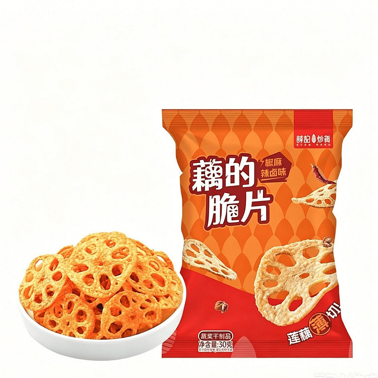 Spicy Marinated Crispy Lotus Root Chips 30g 30 g