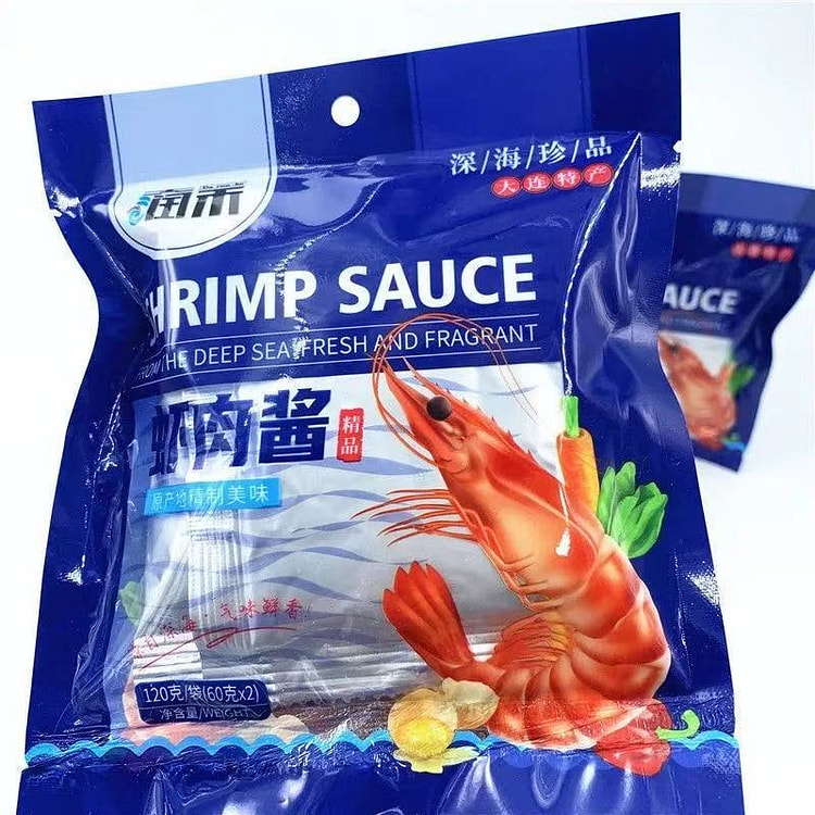润禾 大连特产虾肉熟酱2袋 240g 240 克