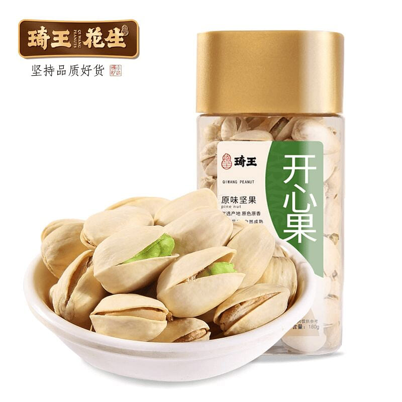Qi Wang Salt Baked Pistachios and White Dried Frui 180 g