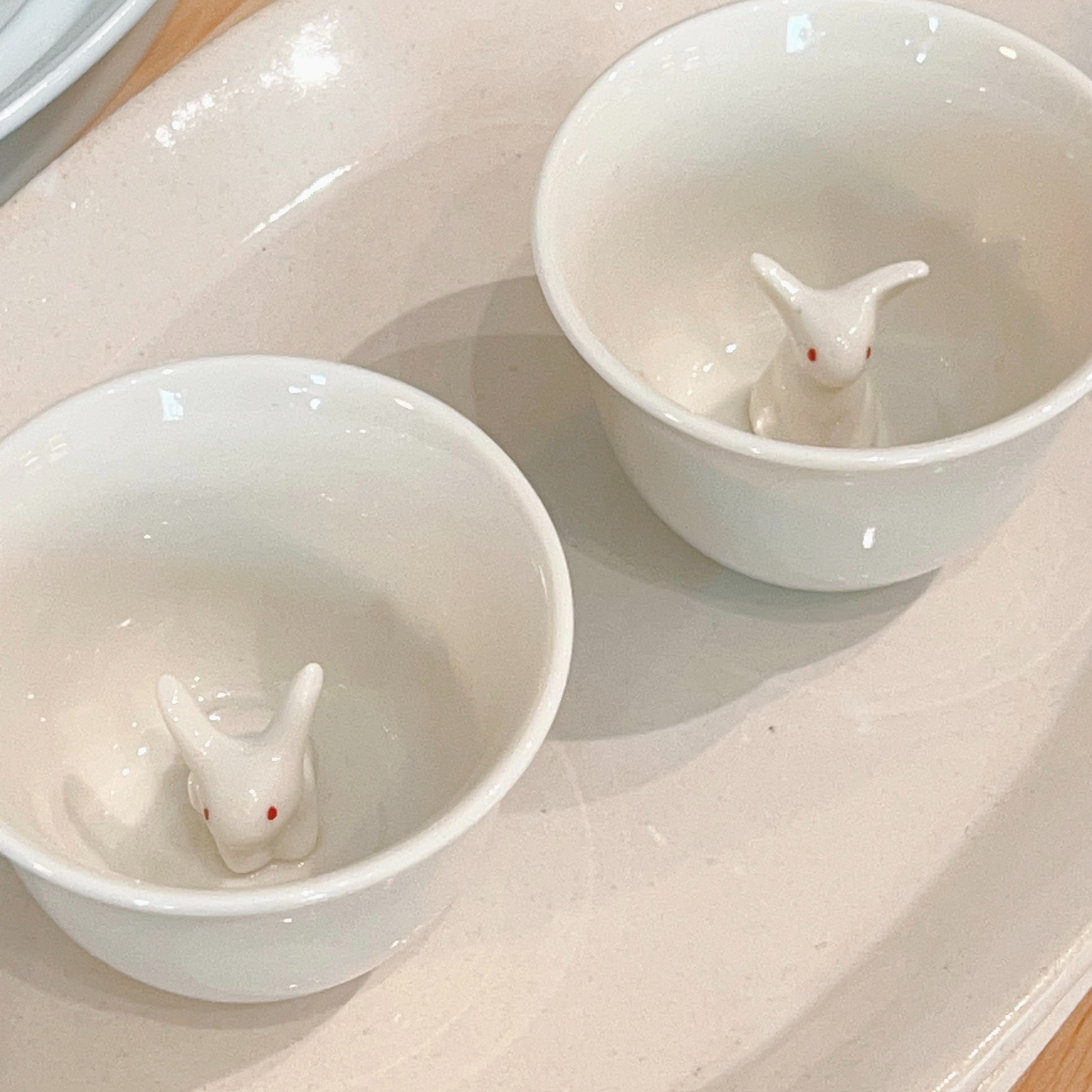 Get Mino ware Bunny Pair Sake Cup(Gift Box) Delivered | Weee! Asian Market