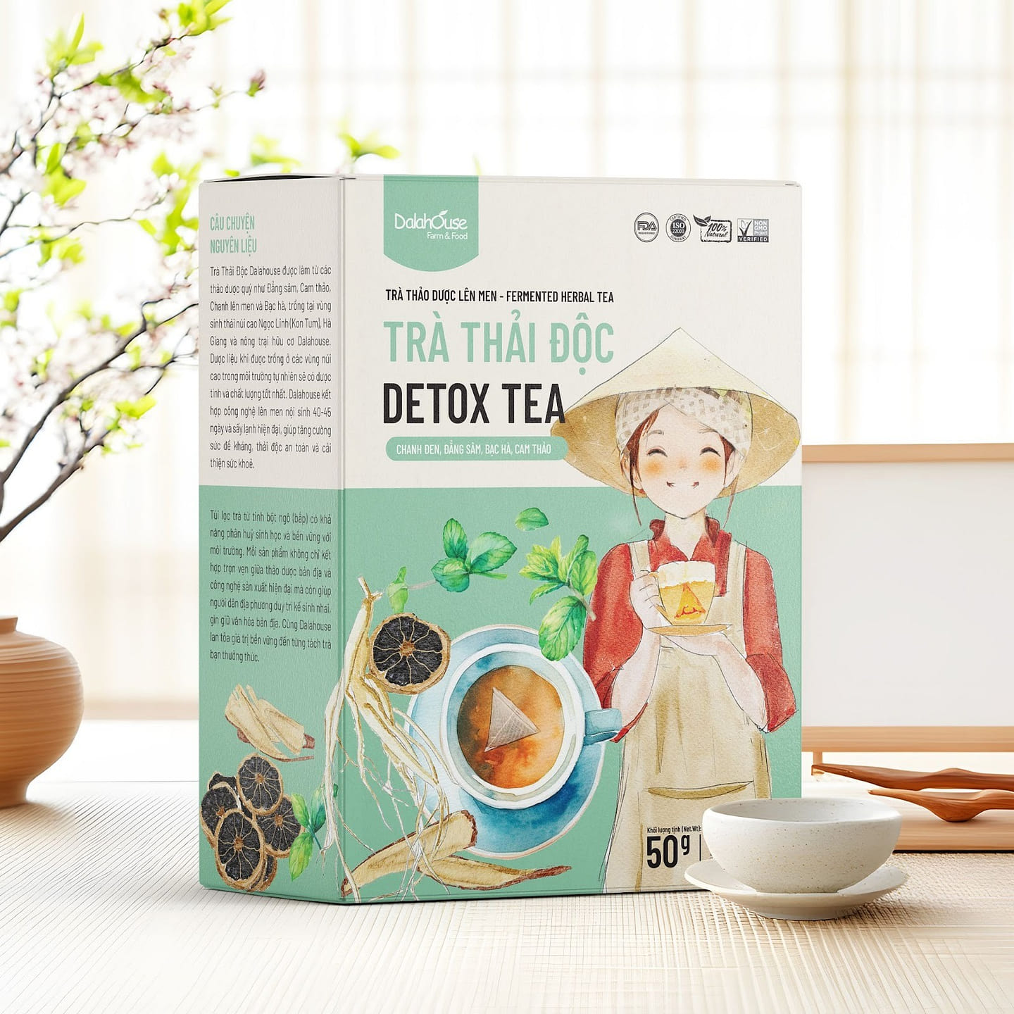 DALA HOUSE DETOX HERBAL TEA 1.76 オンス