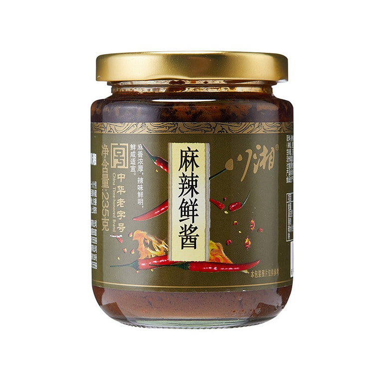 上海口味 川湘麻辣鲜酱 调味佳品 辣酱拌饭酱1瓶