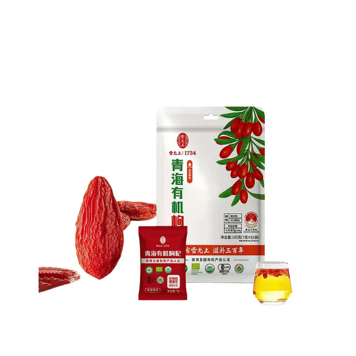 Lei Yun Shang Organic Goji Berries 105g 105 g