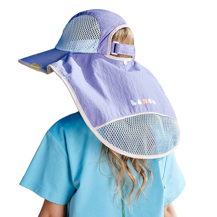 Children's sun hat Sun protection hat-zixia Size L 1 each