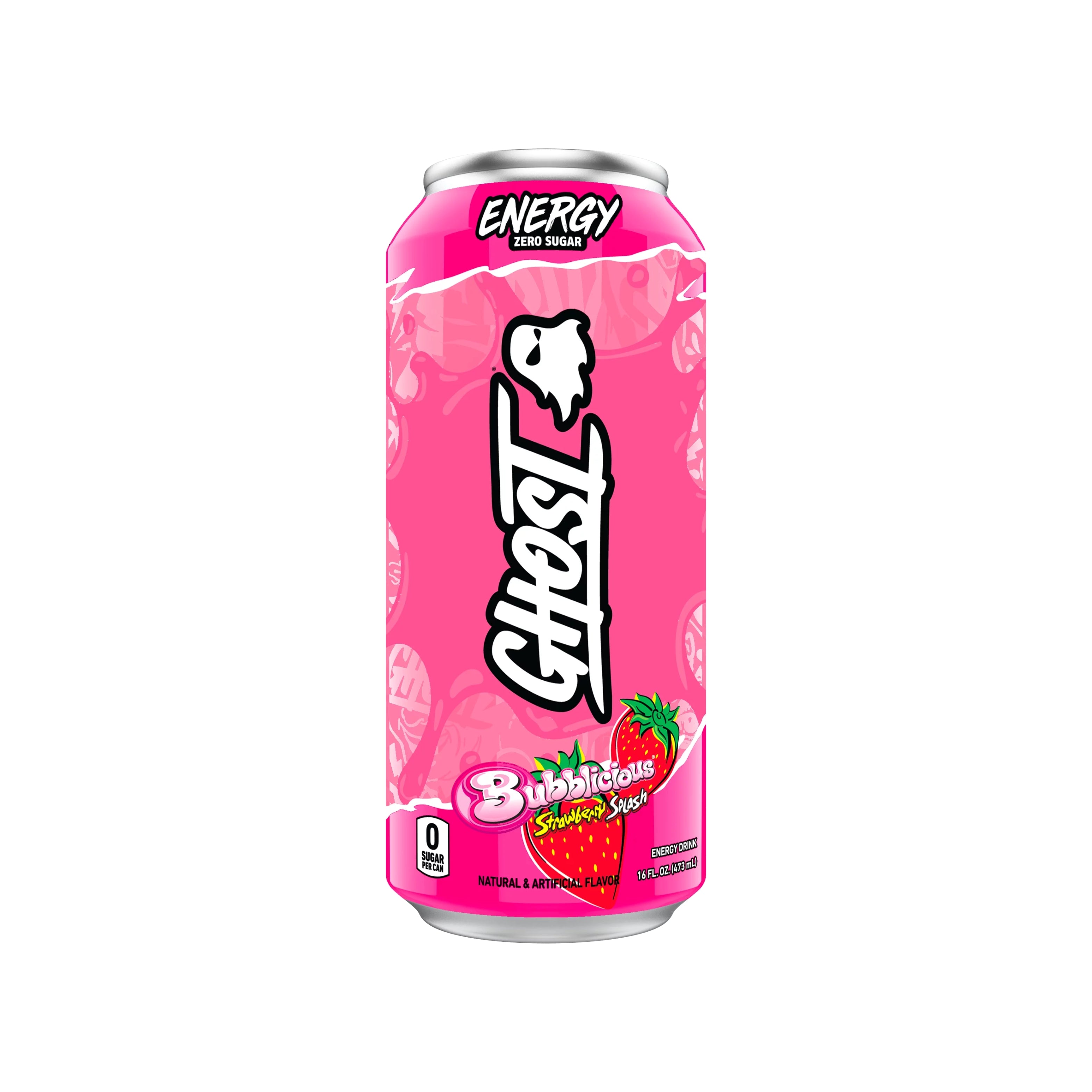 Get Ghost Energy Drink Bubblicious Strawberry Splash (US) Delivered