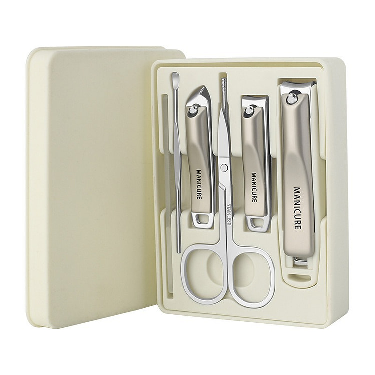 Portable Anti-Splash Nail Clipper Set (7pcs)