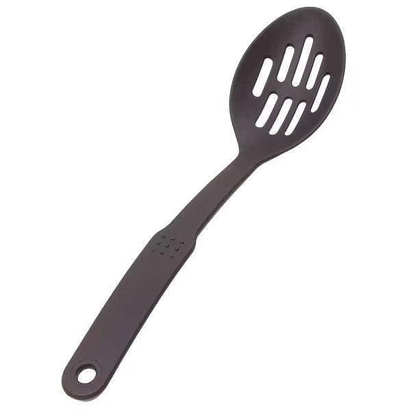 Slotted Spoon, Black, 12 in. L 2 lb