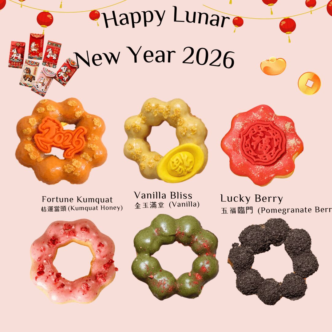 Lunar New Year Japanese Mochi Donut Gift Box 6pcs 1 each