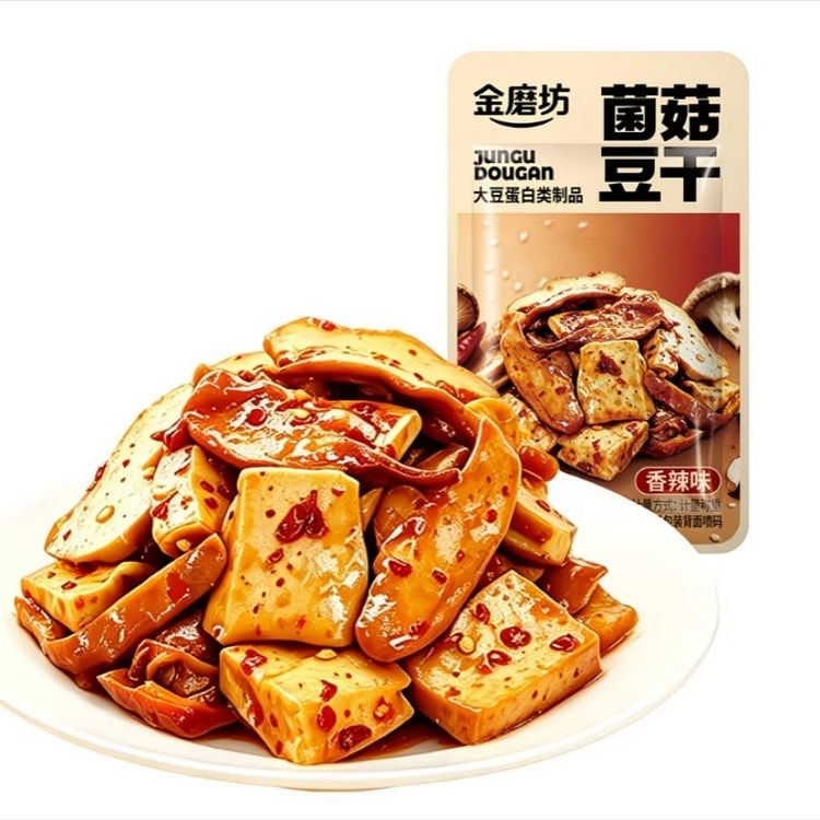 Golden Mill Mushroom Tofu Spicy Snack 10 Packs 100 g