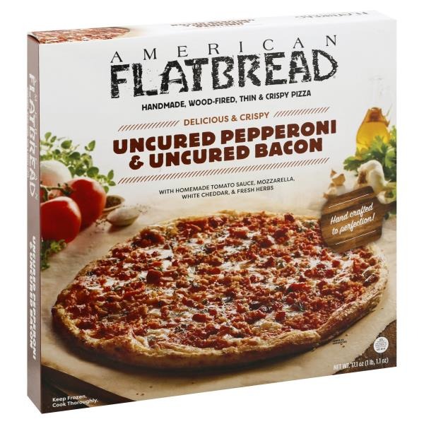 American Flatbread Uncured Pepperoni and Bacon Artisan Pizza, Frozen ...