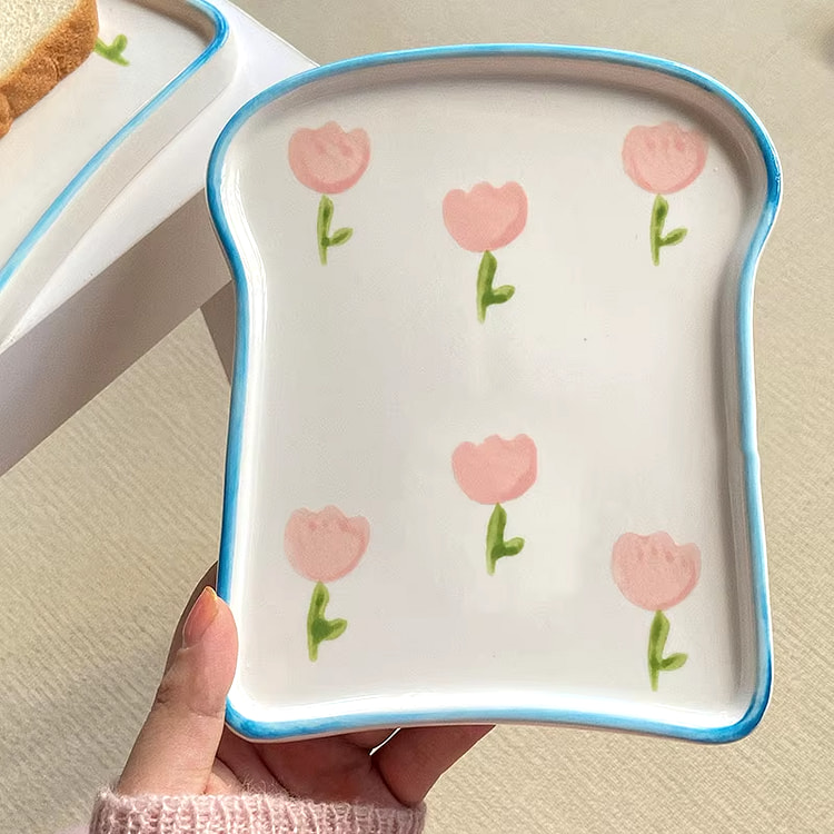 郁金香 面包餐盘 吐司盘子 7”
