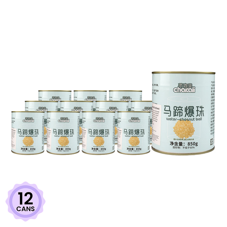茶咖里马蹄爆珠 850 克*12 罐