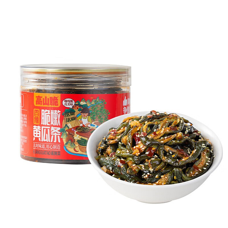 屋头 香辣脆嫩黄瓜条 香辣酱菜下饭菜咸菜榨菜即食 200 克