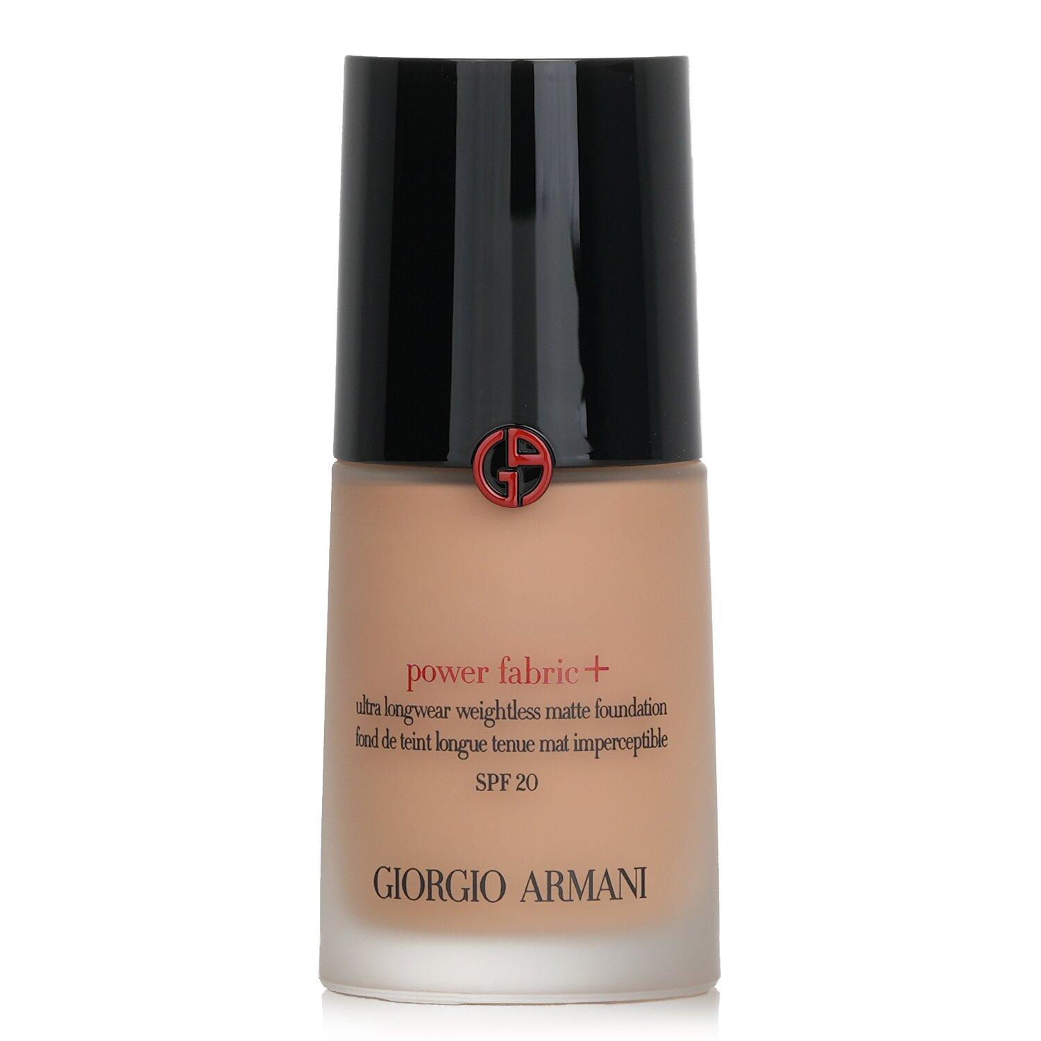 Giorgio Armani Power Fabric+ Ultra Longwear Weightless Matte Foundation ...