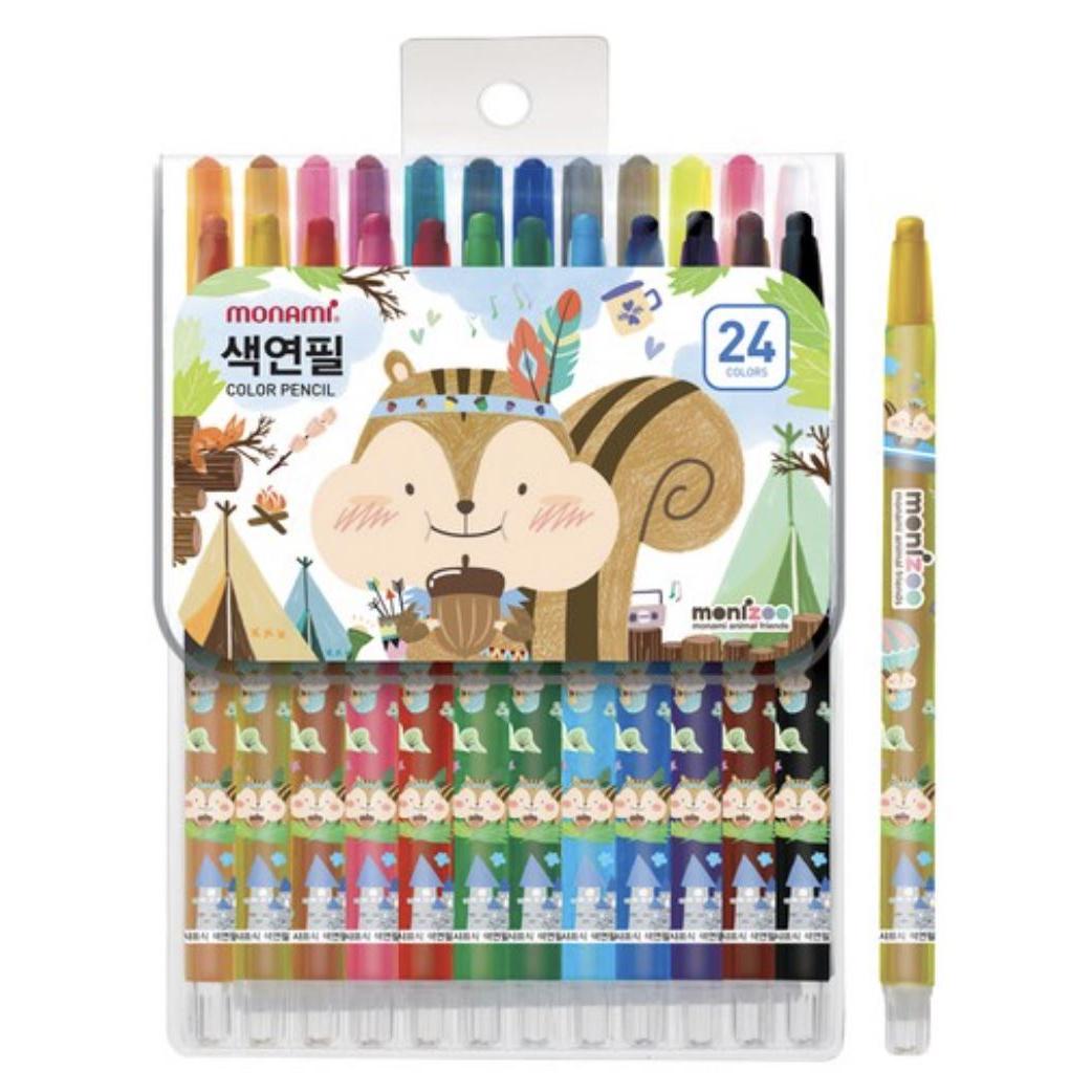 Monami Color Pencil (24 Colors) 1 count