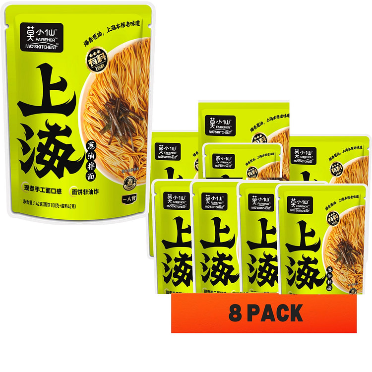 142克*8袋 莫小仙 上海葱油拌面（块面)