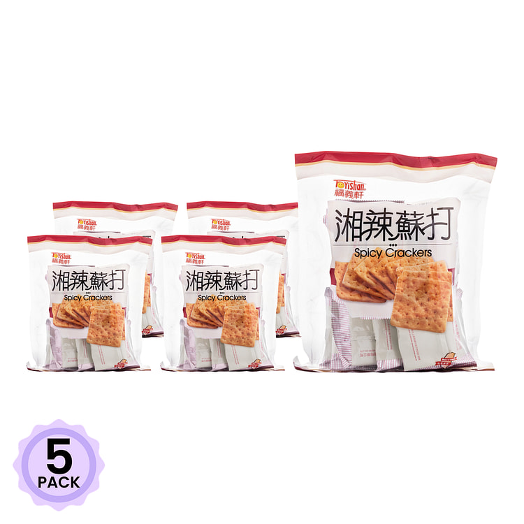 Fuyishan 매운 소다 크래커 306 그램*5 팩