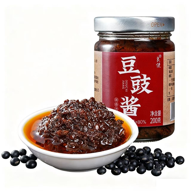 良使豆豉酱潮汕无添加剂蒸排骨鱼豉汁酱拌面火锅底料 200 克