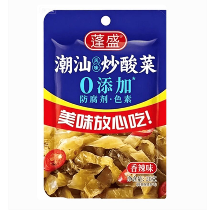 蓬盛 炒酸菜香辣味  70g 70 克