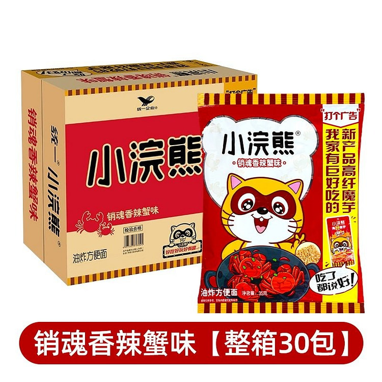 Unif Little Raccoon Spicy Crab Crispy Noodles 35 g