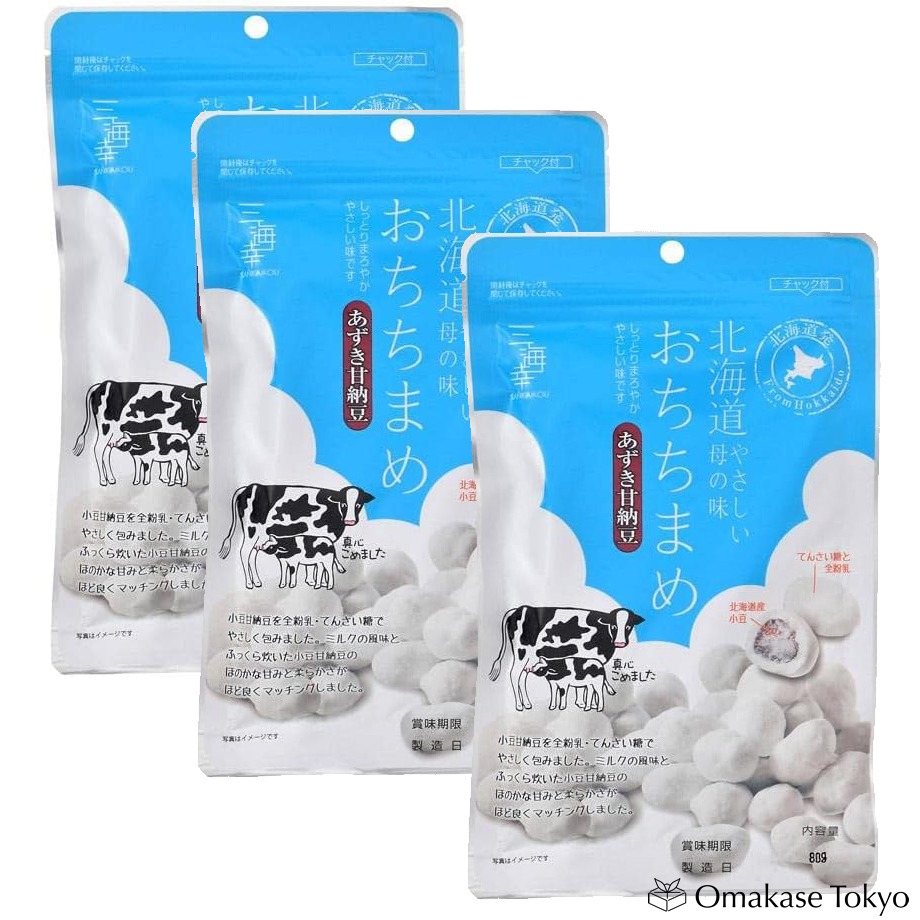 Sankaikou Azuki Sweet Red Bean Milk Candy (3pack) 240 g