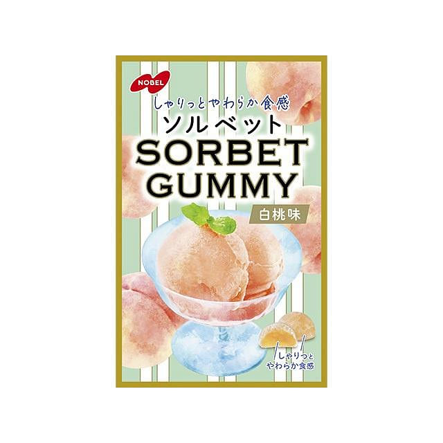 NOBEL Soft Candy White Peach Flavor 50g 1 each