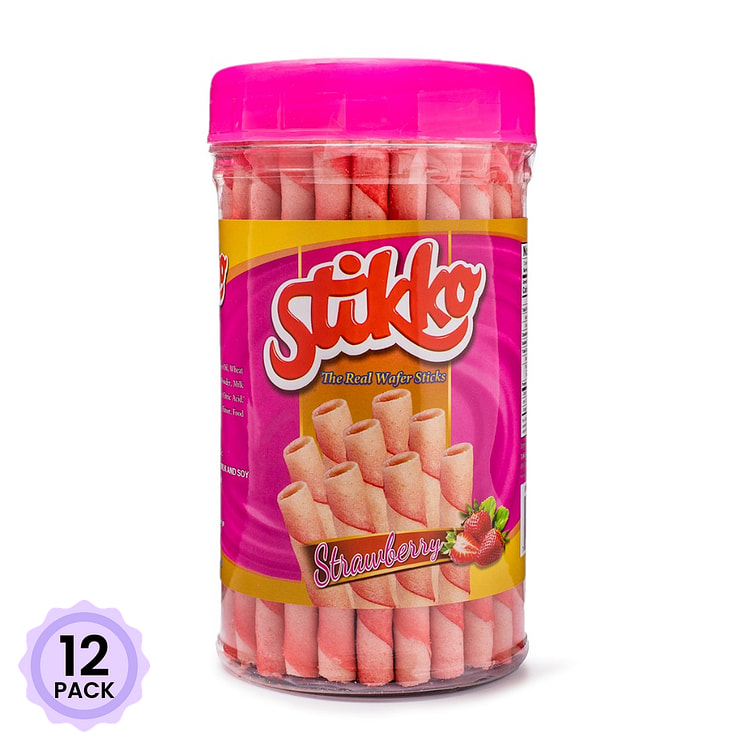 Stikko 威化棒草莓味 400 克*12 包