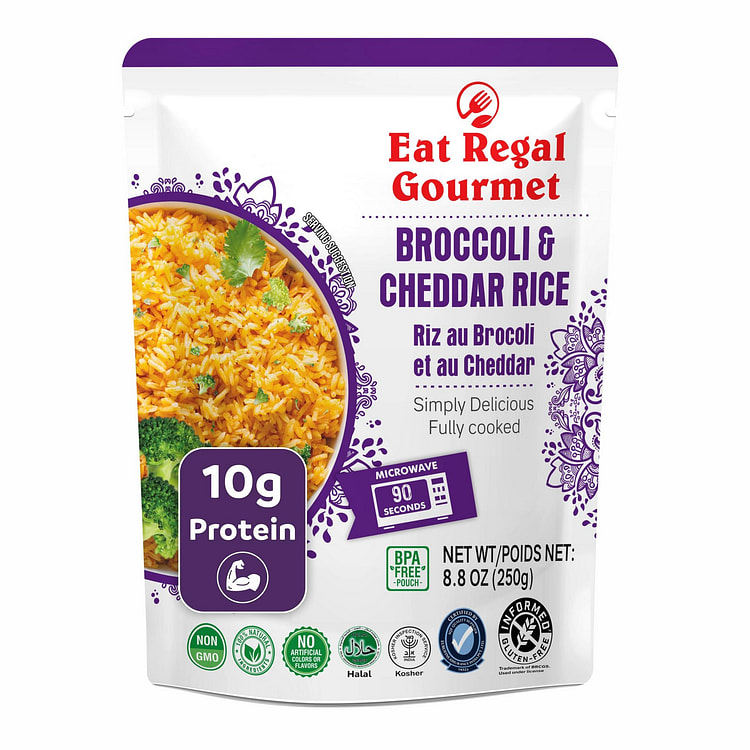 Eat Regal Broccoli & Cheddar Rice, Pack of 6 8.8 oz