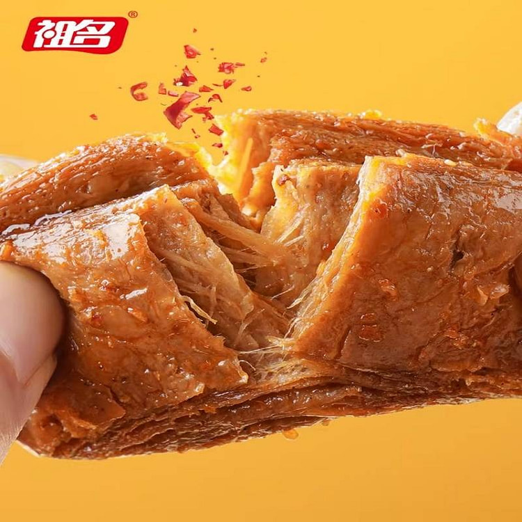 祖名素肉豆干香辣味200g手撕素牛肉豆腐干休闲零食 200 克
