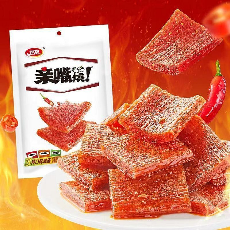 卫龙亲嘴烧混合口味辣条（香辣味）12g*30包 12 克