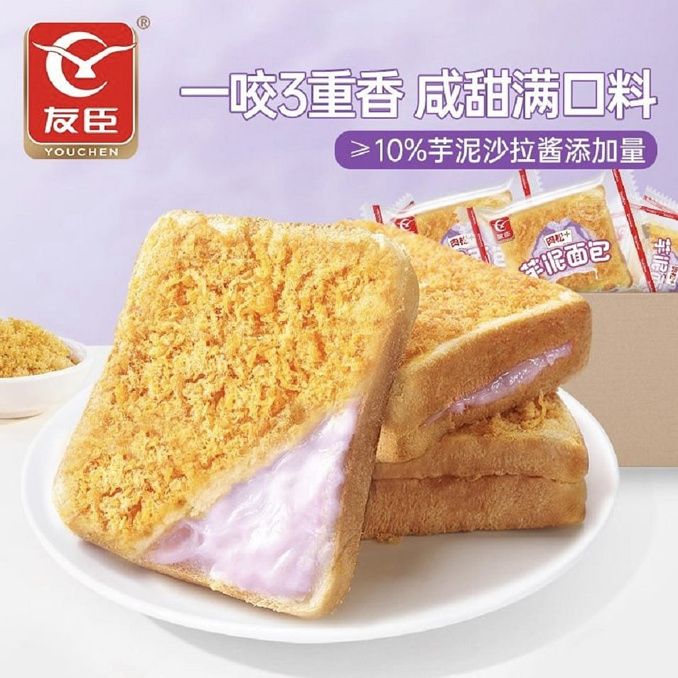 友臣 芋泥面包夹心吐司50g*10枚 1 份